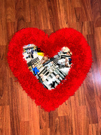 3D Valentines Couple Rug